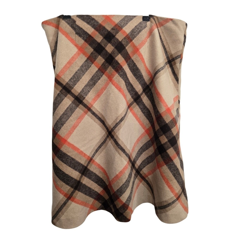 Chadwicks of Boston‎ Plaid Wool Skirt Size 14 Classic Preppy Cozy Fall Vintage - Picture 7 of 8